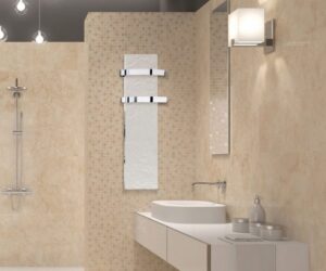 CLIMASTAR SLIM 500W – törölközőszárító, fehér pala