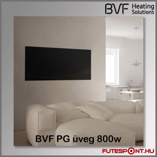 BVF PG 800W üveg infrapanel fekete -120x60cm